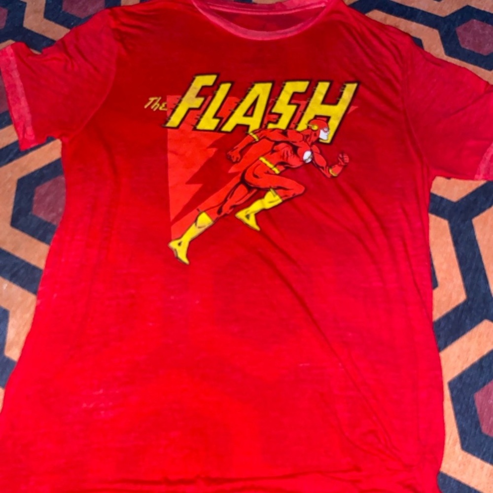 Ash Vibrant Red Flash Graphic Tee